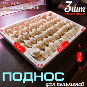 Подносы для заморозки пельменей 3шт